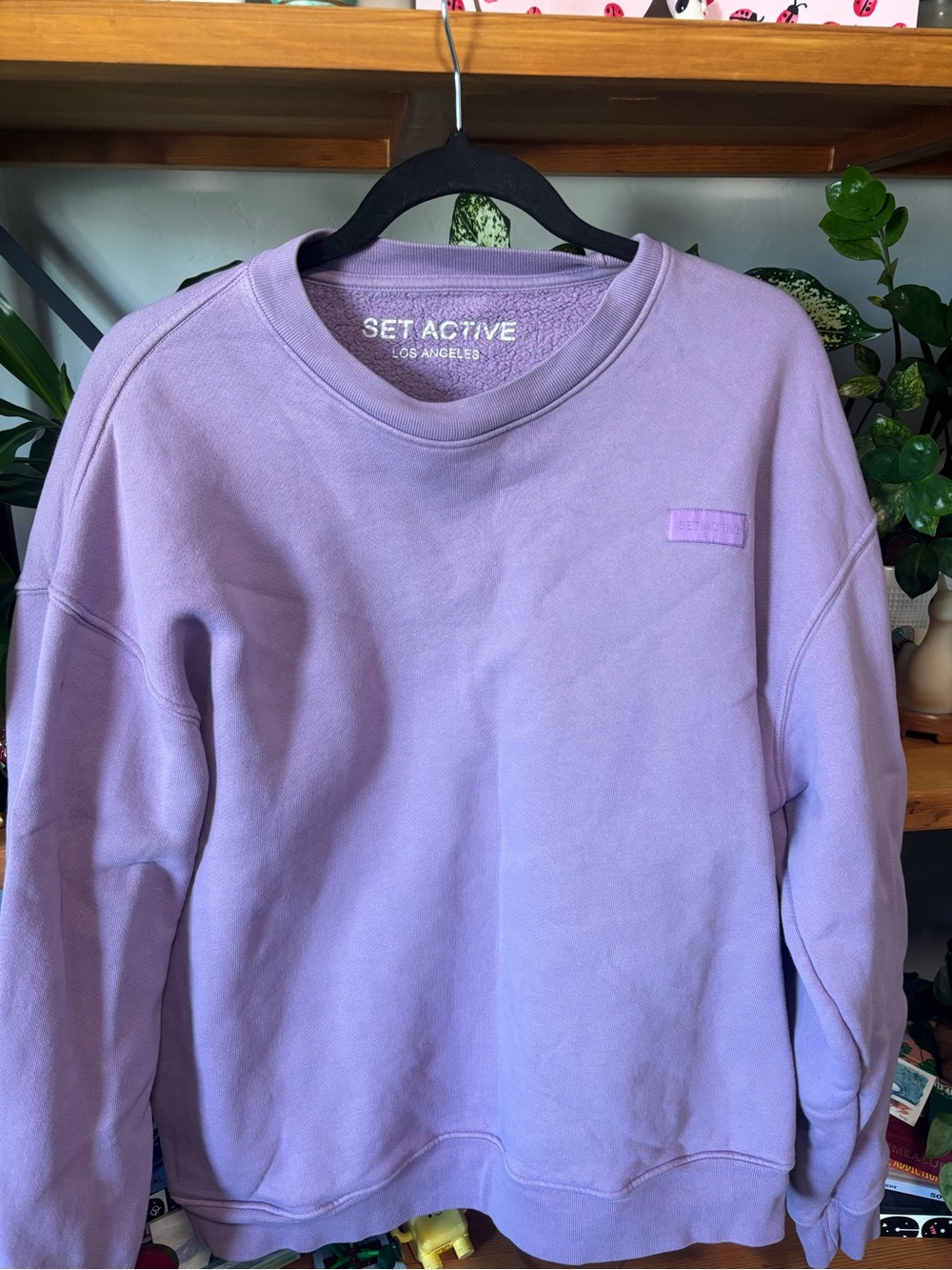 SET ACTIVE Lavender Crewneck Sweatshirt | Medium